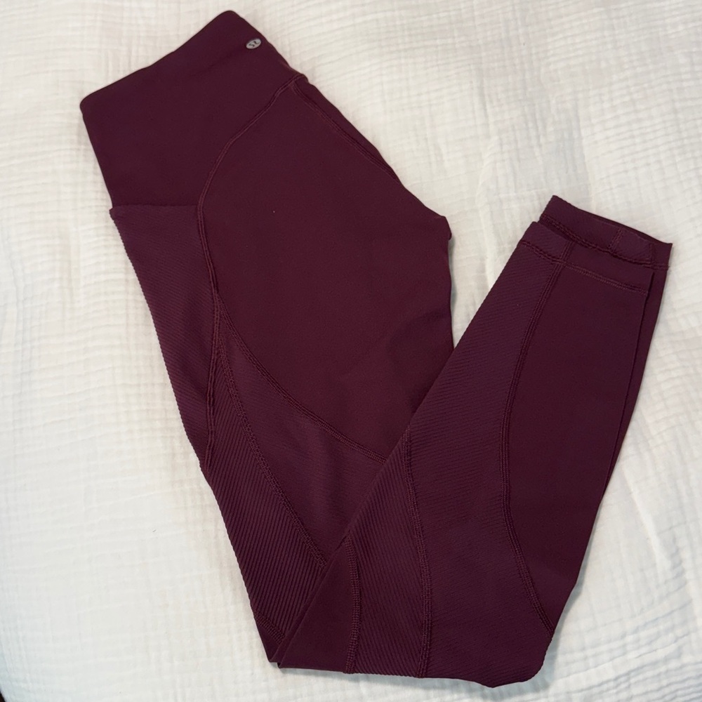 Lululemon Maroon Leggings